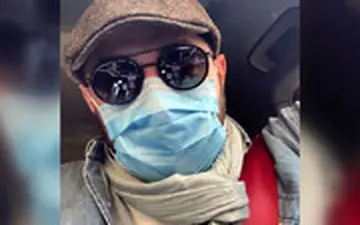 مدل استتار بهرام رادان برای بیرون رفتن از خانه!