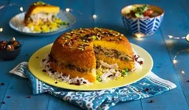 طرز تهیه ته‌ چین مرغ طلایی و مجلسی؛ راز خوش‌طعم و لایه‌های زیبا