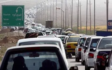 ترافیک سنگین در محور فیروزکوه