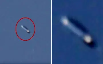 رویت یوفوی عجیب در آسمان آمریکا! +فیلم 