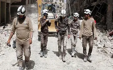 فرار کلاه سفیدها از سوریه + فیلم