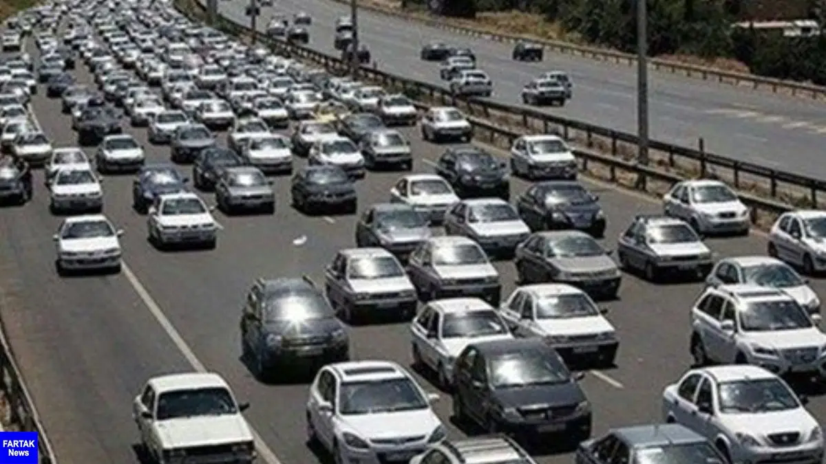 ترافیک ورودی تهران سنگین است