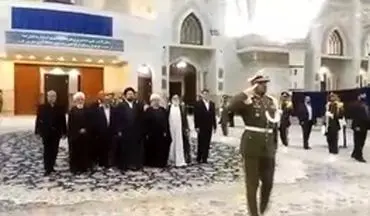 حضور روحانی در حرم امام(ره) بعد از پیروزی در انتخابات + فیلم