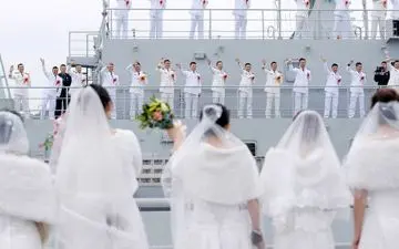 جشن عروسی گروهی ملوانان چینی