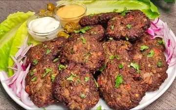 طرز تهیه چپلی کباب خوشمزه به سبک افغانستانی و پاکستانی