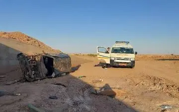 حادثه دلخراش در محور سرخه – آرادان/ سقوط خودروی سواری از روی پل