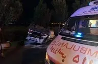 تصادف شدید در جاده پارس آباد؛ ۶ نفر راهی بیمارستان شدند