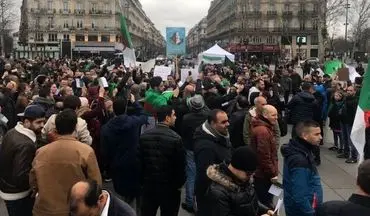 تظاهرات در فرانسه علیه کاندیداتوری بوتفلیقه