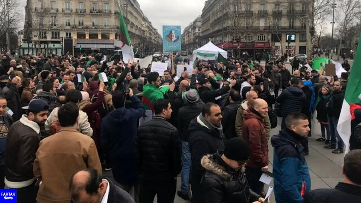 تظاهرات در فرانسه علیه کاندیداتوری بوتفلیقه
