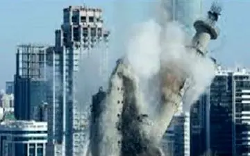 لحظه انفجار و تخریب مرتفع ترین برج نیمه تمام جهان + فیلم