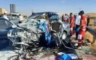 ۵ فوتی حاصل برخورد خودرو پژو ۴۰۵ با نیسان در جاده سرچم اردبیل