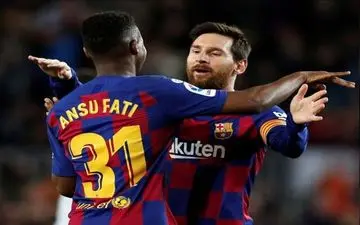 پیروزی بارسلونا با دبل فاتی