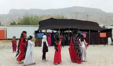 اختتامیه اولین جشنواره نوروزی کودئیک حسن یکی از روستای زلزله‌زده در سرپل‌ذهاب 