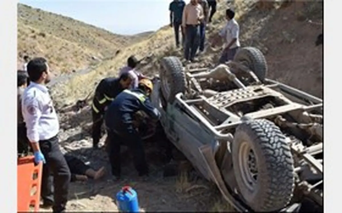 مرگ دو گردشگر اصفهانی به علت سقوط پاترول به دره 100 متری


