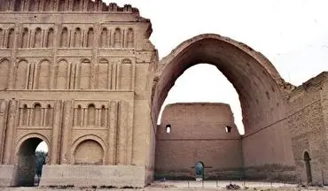 فرو ریختن طاق کسری در بی توجهی عراقی‌ها + فیلم 