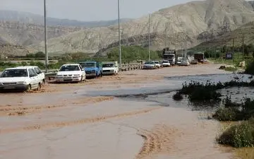 مردم پلدختر در محاصره سیلاب + فیلم