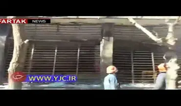 آشوبگران یک بانک را در شاهین‌شهر آتش زدند+ فیلم  