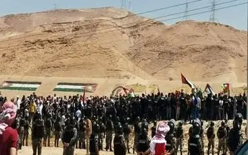 حرکت جوانان اردنی به سمت مرز فلسطین + فیلم