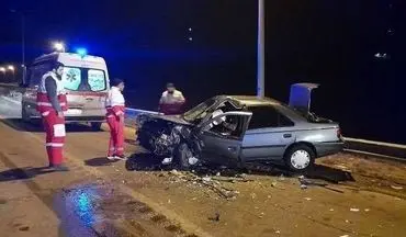 حادثه رانندگی در جاده کرج - چالوس ٦ مصدوم داشت