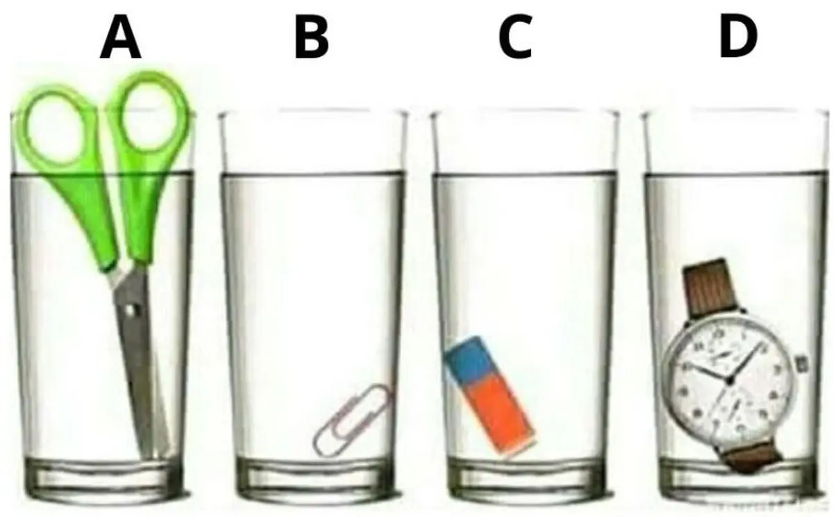 ذهن فعال اگر داری بگو کدام لیوان آب بیشتری دارد!