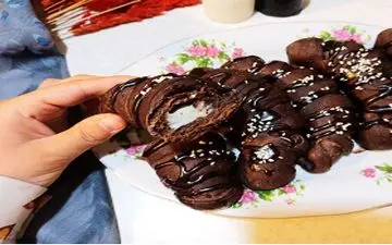 خوشمزه ترین و راحت ترین نان شکلاتی مغزدار !