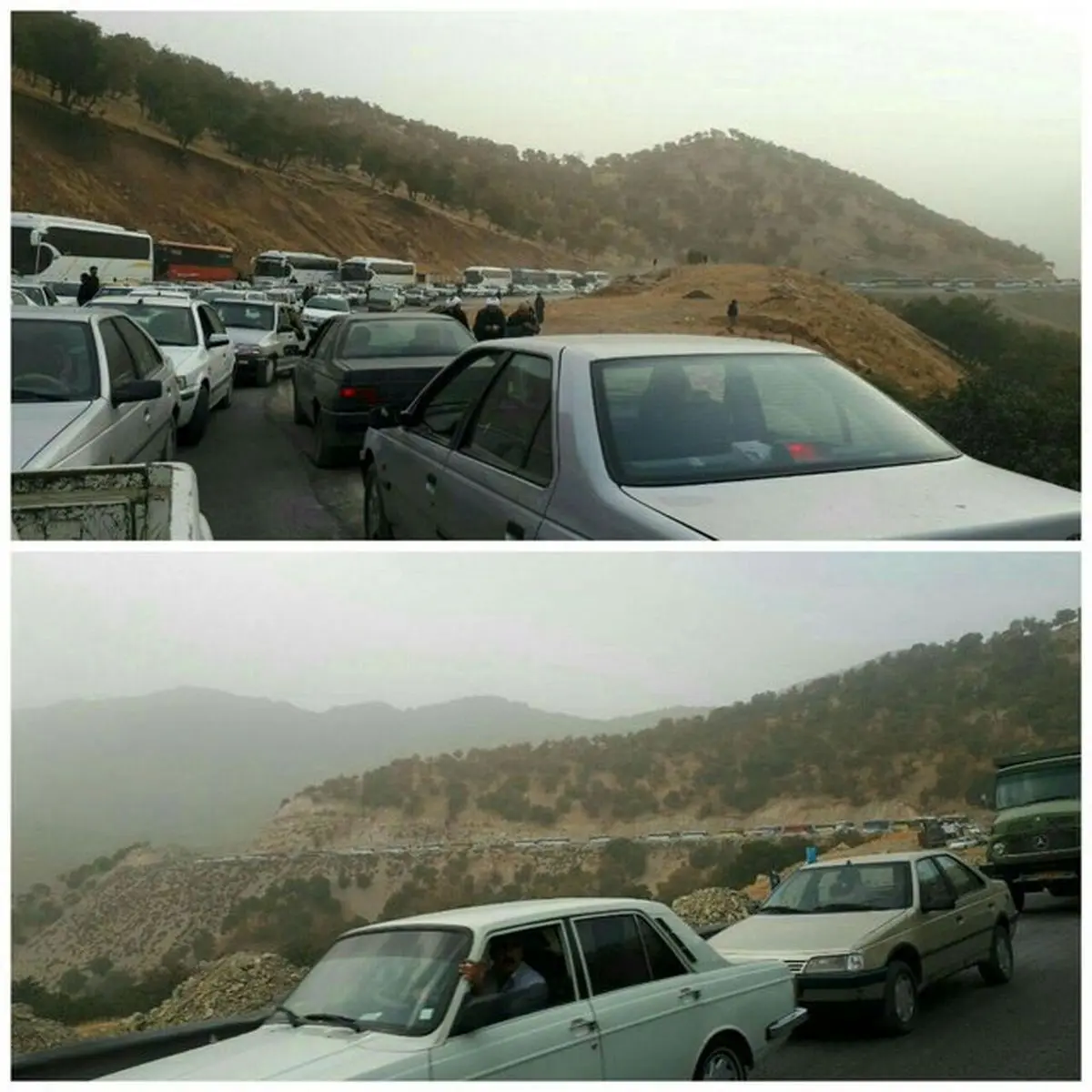 ممانعت از تردد وسایل نقلیه غیرمسئول به مبادی ورودی کرمانشاه