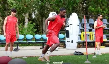 تمرین دو مرحله‌ای پرسپولیس در آزادی