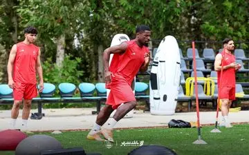 تمرین دو مرحله‌ای پرسپولیس در آزادی