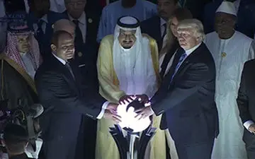 سفر ترامپ به عربستان سعودی؛ سوژه رسانه‌های انگلیسی + فیلم