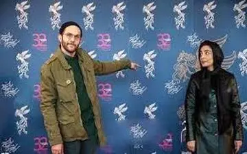 وقتی زن و شوهر بازیگر به زور در یک لباس جا می شوند