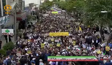 جاری شدن سیل قدرت و اتحاد در خیابان‌های زنجان + فیلم