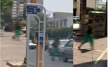 زن بی حجاب خیابان های شهر را به هم ریخت+ عکس