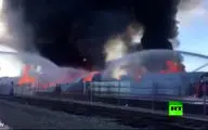  آتش سوزی در یک کارخانه رب سازی در ایالت کالیفرنیا  - آمریکا 