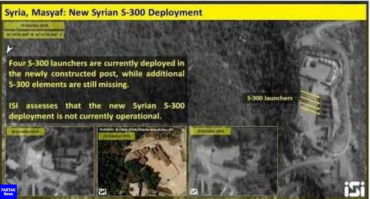 تل آویو مدعی شناسایی محل استقرار اس 300 در سوریه شد