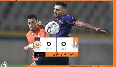 تقسیم امتیازات در دیدار سایپا و مس کرمان در آغاز لیگ یک
