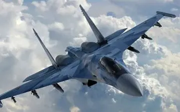 رقص سوخو35 در آسمان + فیلم