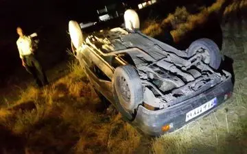 واژگونی خودرو پژو۴۰۵ حامل اتباع افغان 