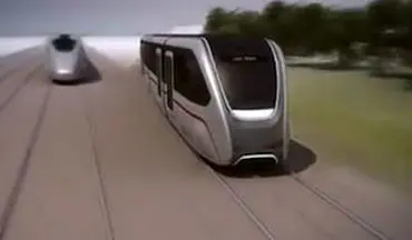 طرحی بسیار جالب از حمل و نقل ریلی در آینده! +فیلم