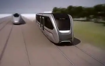 طرحی بسیار جالب از حمل و نقل ریلی در آینده! +فیلم