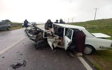 تصادف پراید با پیکان در شهرستان هلیلان با ۶ مصدوم