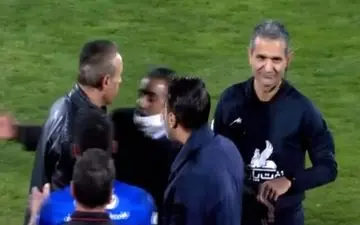 عصبانیت شدید گل محمدی و حمله به داور دربی + ویدئو