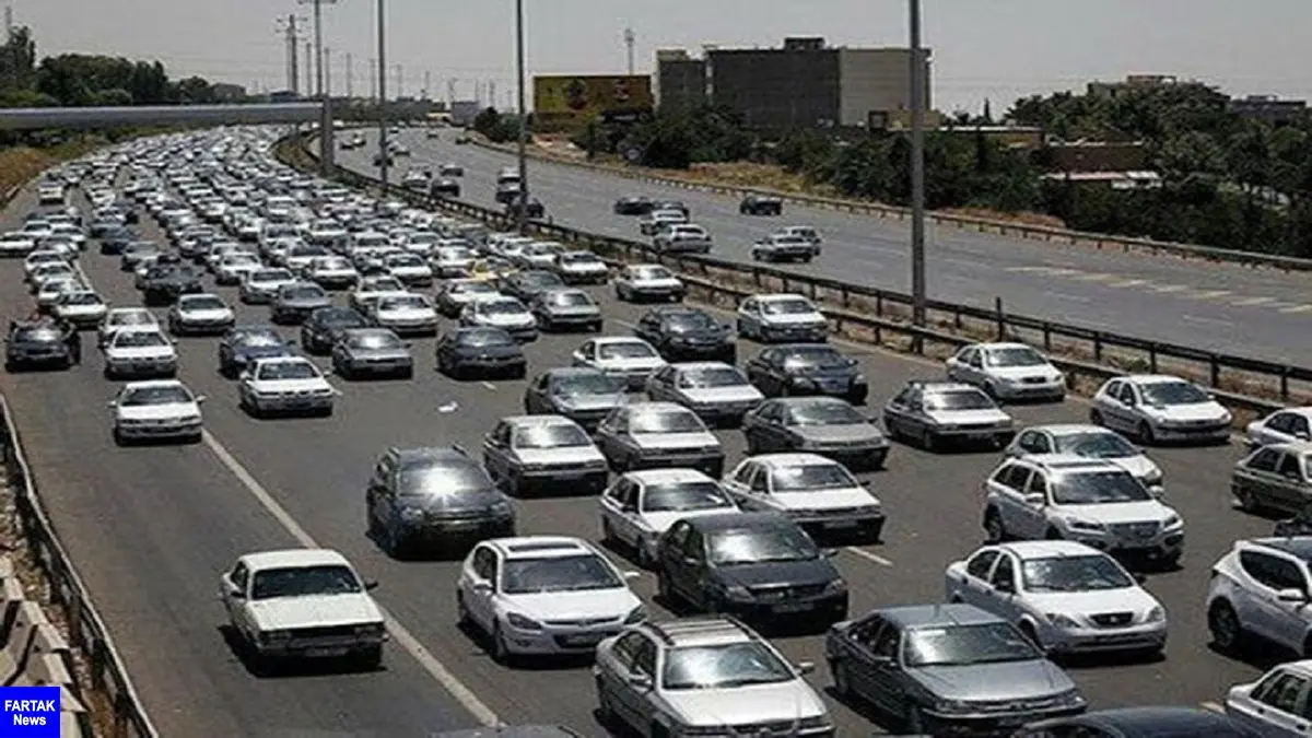 ترافیک سنگین و پر حجم در ورودی شرقی پایتخت