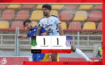 خلاصه بازی استقلال خوزستان 1 - آلومینیوم 1 + ویدئو