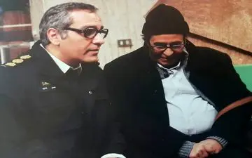 مهران مدیری روزی در بهشت با خسرو شکیبایی کار می کند