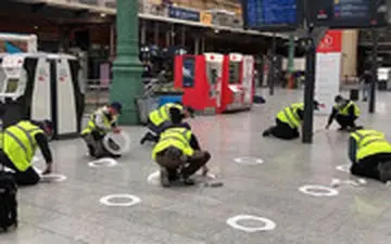 شیوه فاصله‌گذاری ایستگاه‌های قطار در پاریس