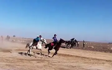 حادثه سوارکاری در پیست گناباد+فیلم 