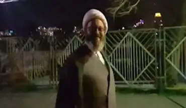 آوازخوانی یک روحانی در پشت صحنه برنامه زنده تلویزیونی + فیلم 