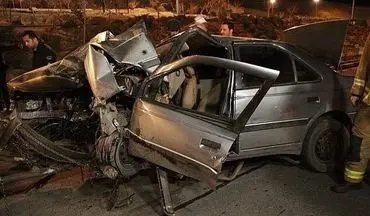 خواب آلودگی راننده سواری "دوو" ۳ کشته بر جای گذاشت