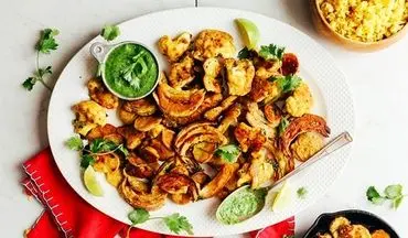 غذای گیاهی | غذای هندی دلبر | پاکورای سبزیجات خوشمزه 