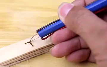 آموزش ساخت قلم حکاکی روی چوب+فیلم